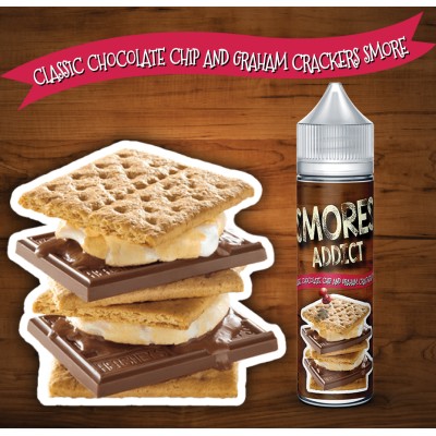Smores Addict Classic Chocolate Chip and Graham Crackers Smore 60ml Smores Addict Classic Chocolate Chip and Graham Crackers Smore 60ml